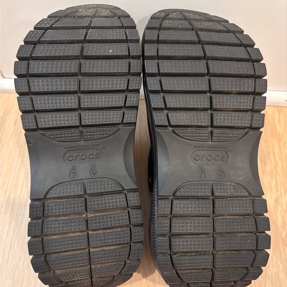 Crocs Unisex Mega Crush Clog Platform Black Sandal Men’s 7/Women’s 9 - Picture 11 of 11
